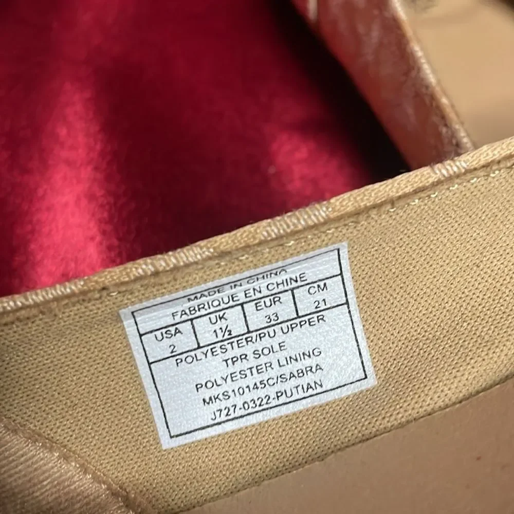 Michael Kors kids flats Sz 2